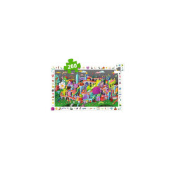 Puzzle d'observation Crazy Town 200 pièces - Djeco