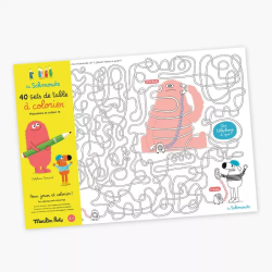 40 sets de table à colorier | K'Ado Mino