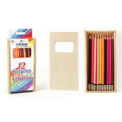 12 crayons couleurs | K'Ado Mino