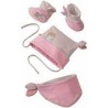 Lot pour bébé bonnet, foulard et chaussons | K'Ado Mino