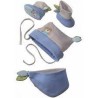 Lot pour bébé bonnet, foulard et chaussons | K'Ado Mino