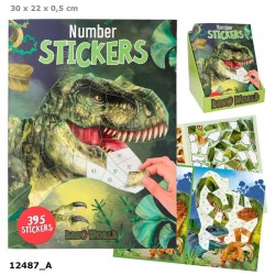 Dino World Number Sticker | K'Ado Mino