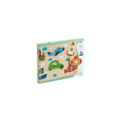 Puzzle bois coucou vroum - Djeco | K'Ado Mino