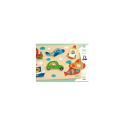 Puzzle bois coucou vroum - Djeco | K'Ado Mino