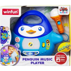 Pingouin karaoké avec micro et effets sonores | K'Ado Mino