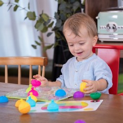 Montessori -planche D'activites et Perles - 20 Pieces