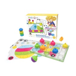 Montessori -planche D'activites et Perles - 20 Pieces