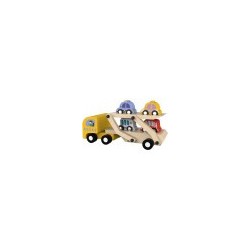 Convoyeur de 4 voitures en bois | K'Ado Mino