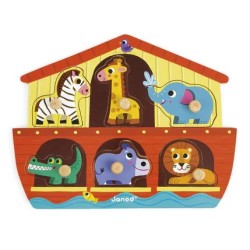 Puzzle Bois 6 Pieces Arche de Noe | K'Ado Mino