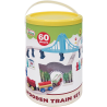 Baril Train Bois 60 Pcs First Learning | K'Ado Mino