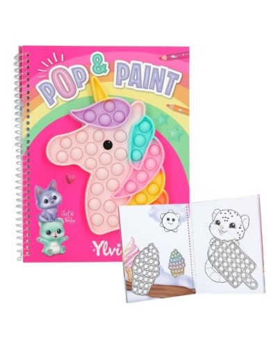 Ylvi Pop & Paint Livre de coloriage | K'Ado Mino