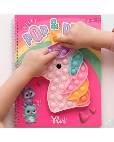 Ylvi Pop & Paint Livre de coloriage | K'Ado Mino