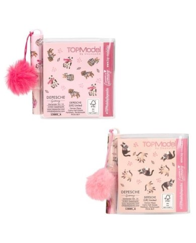 TOPModel Mini bloc-notes avec stylo FUR EVER FRIENDS