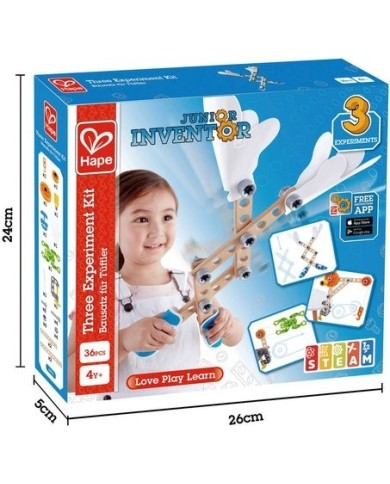 Kit de 3 expérience Junior Inventor - Hape | K'Ado Mino