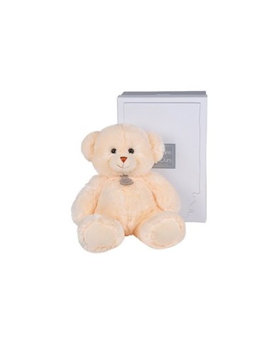 Doudou Ours douillet crème 30 cm | K'Ado Mino