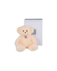 Doudou Ours douillet crème 30 cm | K'Ado Mino
