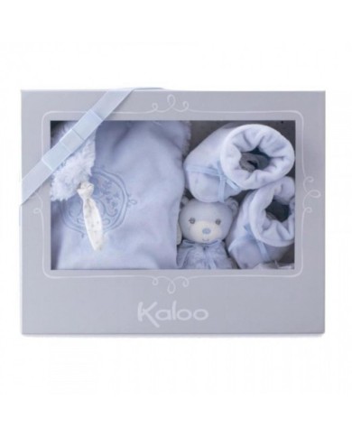 Coffret doudou hochet chaussons | K'Ado Mino