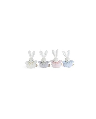 Mini peluche lapin pompons 10 cm | K'Ado Mino