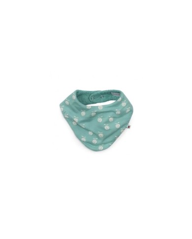 Bavoir bandana vert Pomme des Bois- Moulin Roty | K'Ado Mino