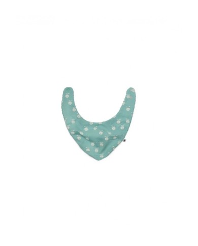 Bavoir bandana vert Pomme des Bois- Moulin Roty | K'Ado Mino
