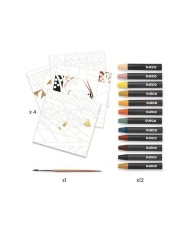 Crayons de cire aquarellables Désert - Inspired by Djeco