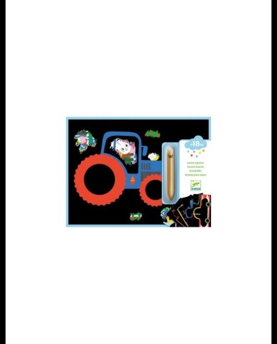Cartes à gratter Véhicules à découvrir - Djeco | K'Ado Mino