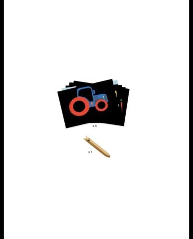 Cartes à gratter Véhicules à découvrir - Djeco | K'Ado Mino