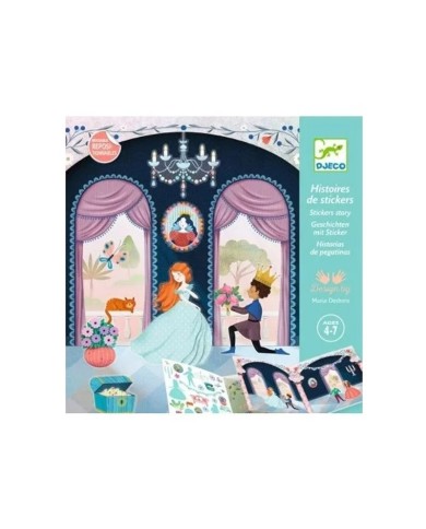 Histoires de stickers La vie au château - Djeco | K'Ado Mino