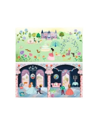 Histoires de stickers La vie au château - Djeco | K'Ado Mino