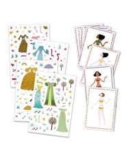 Stickers et paperdolls Robe des 4 saisons | K'Ado Mino