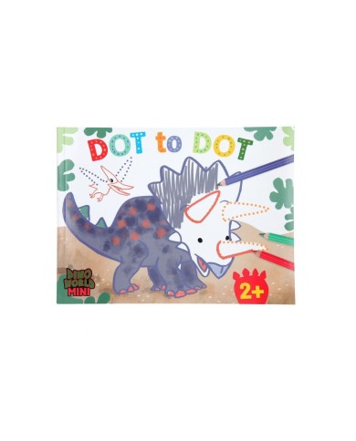 Dino world album de coloriage point par point | K'Ado Mino