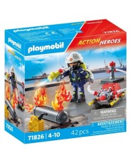 Pompier Pompe A Eau et Reservoir Enflamme | K'Ado Mino