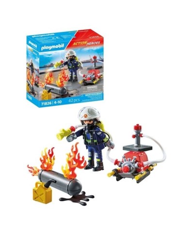 Pompier Pompe A Eau et Reservoir Enflamme | K'Ado Mino