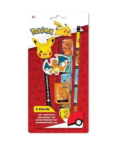 Set de Papeterie 5 Pieces Pokemon | K'Ado Mino