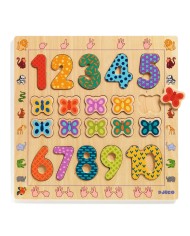 Puzzle chiffres en bois - Djeco | K'Ado Mino