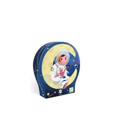 Puzzle 36 pièces Un astronaute dans la lune - Djeco