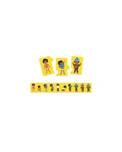 Puzzle frise je m'habille - Djeco | K'Ado Mino