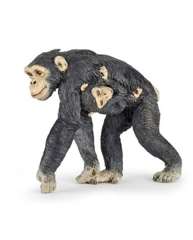 Chimpanzé et son bébé PAPO | K'Ado Mino