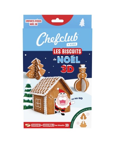 Emporte-pièces Biscuits de Noël 3D Chefclub Kids | Kadomino