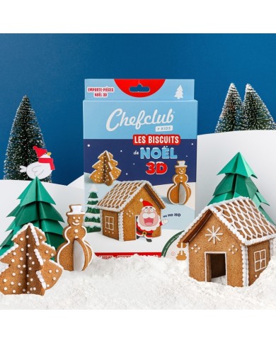 Emporte-pièces les Biscuits de Noël 3D - Chefclub Kids