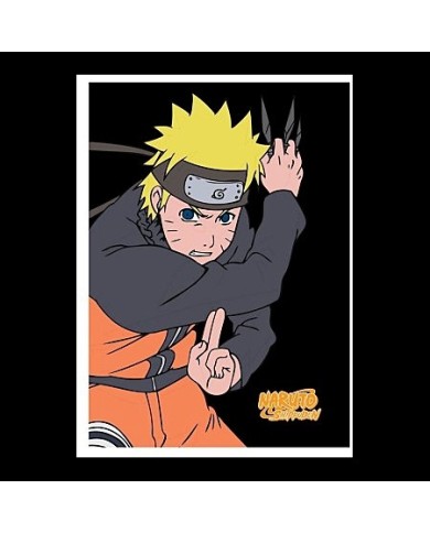 Plaid Naruto Shippuden noir 100x140 cm dès 3 ans | Kadomino