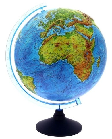 Globe terrestre lumineux relief 32 cm dès 6 ans | Kadomino