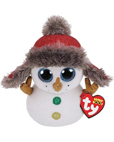 Peluche bonhomme de neige Ty Beanie Boos dès 3 ans | Kadomino