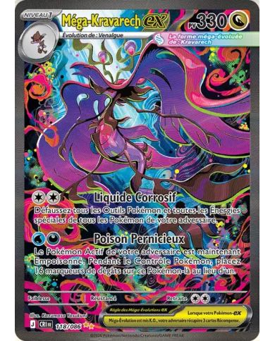 Méga-Kravarech ex 118/086 Rare Illustration ME04 | K'Ado Mino