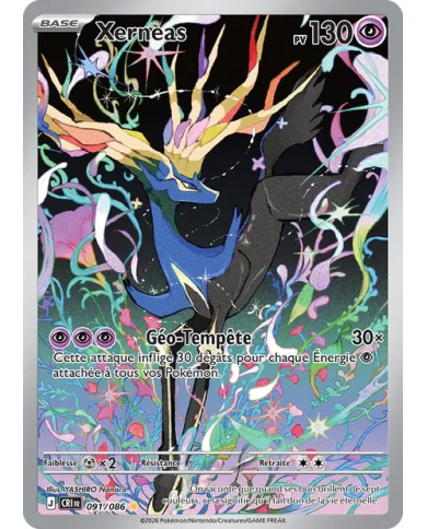 Xerneas 091/086 AR – Chaos Ascendant | Carte Pokémon FR à l'unité