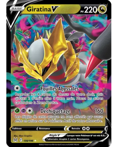 Giratina V 130/196 – Origine Perdue EB11 | K'Ado Mino