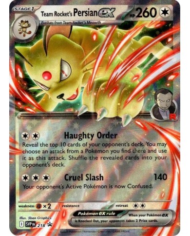 Team Rocket's Persian ex SVP 218 promo - French | K'Ado Mino
