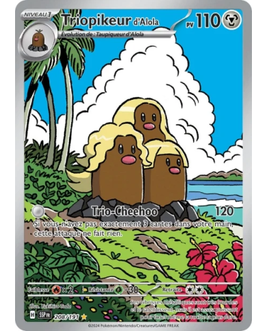 Triopikeur d'Alola 208/191 IR – Étincelles Déferlantes | FR