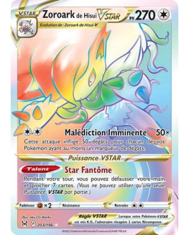 Zoroark de Hisui VSTAR 203/196 Origine Perdue | K'Ado Mino