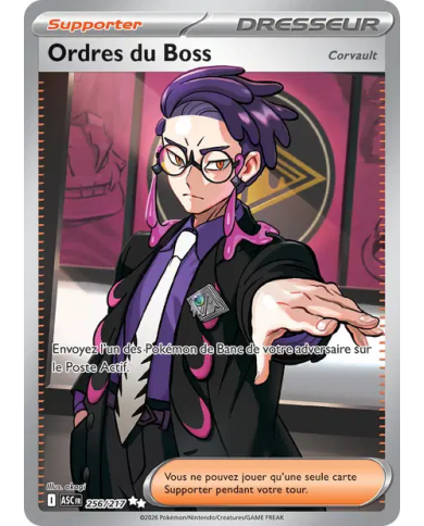 Boss's Orders 256/217 Ascended Heroes - French | K'Ado Mino